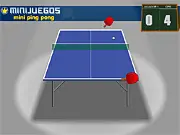 Play Mini Ping Pong free online table tennis game, hitting the ball with the paddle