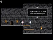 Magicians 2: The Great Curse free online game screenshot showing two magic characters in a dark dungeon environment