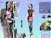 EMO Style Korean free online makeover game, design emotional punk and K-fashion outfits