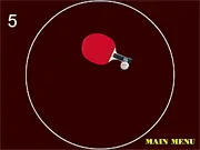 Funky Pong free online arcade survival game where you keep the ball inside a circle with your paddle