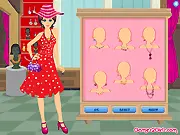 Fashion Street Flash free online dress-up game shopping spree and hair salon makeover