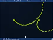 BulletLAB online survival game, player dodging red bullets from turrets, earning money for upgrades, play free