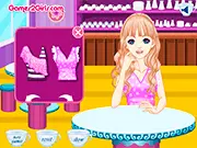Happy Lemon Tea Life game screen showing a virtual cup of hot herbal tea with fresh lemon slices and steam