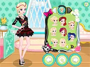 Free online dress up game Elsa Naughty And Nice, styling Princess Elsa in nice and naughty outfits.