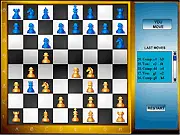 Playing Chess Flash, a free online strategy board game of kings and queens
