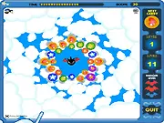 Shooting and matching 3 similar candies in the free online puzzle game Candy Shooter Flash