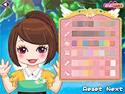 Moon Witch dress up game featuring a girl in a magical purple costume with a pointed hat and moon-themed accessories