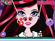 Draculaura Nose Doctor free online game, treating Draculaura's flu and nose problems, Monster High girl game, doctor simulation gameplay screenshot.