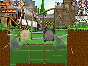 Controlled demolition physics puzzle game, placing explosives on a bridge online, free structural collapse game, Bridge Collapse Physics game screenshot