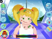 Baby Nora Care and Dress Up game thumbnail, showing a young girl in fashionable clothes after recovering