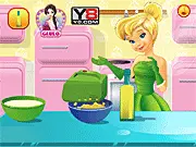 Tinkerbell Fairy Cake cooking game free online, bake and decorate a special cake