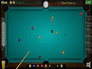 9-Ball Clear-Up free game, online pool game screenshot, aiming to pot the 9-ball quickly