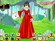 Free online game thumbnail for Heroine Dressup, showing a female hero getting ready for a mission