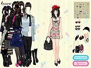 Zoe Mitchell K-Pop Dance game screenshot showing the female character Zoe in a colorful, elaborate K-Pop stage outfit ready to dance