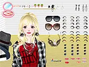 Create edgy US and Korean punk styles in Punk Makeup Edition online dress-up game