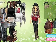 Play Amid Qiuyi Korean Style free online dress up game for autumn fashion