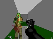 Mr. Vengeance: Upgrade online game hero fighting multiple green zombies in a dark city street, showing action combat.