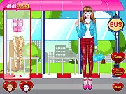 Play Meeting at the Bus Stop free online dress up game for girls and boys