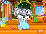 Play Cuddly Koala Care free online game, bathing and feeding a cute koala