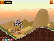 MotoCross Extreme 2 free online dirt bike racing game, extreme curves, collecting coins and avoiding crashes