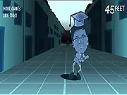 Bill Gates Graduation Walk free online game PlayArcadeHub tech icon tribute