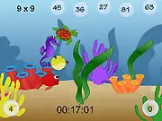 Aquatic Speedway free online racing game, educational quiz challenge, fast fish competition