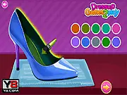 Stylish Shoe Designer free online game, design high heels for prom night, play fashion dress up game on PlayArcadeHub