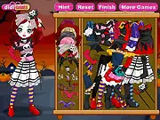 Play Halloween Cutie Dressup free online fashion game with score challenge