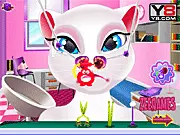 Play Angela Nose Care free online doctor game. Help Angela treat her flu-related nose problems and clear congestion.