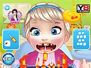 Baby Elsa Tooth Problems dentist game free online. Treat Baby Elsa's cavities and clean her teeth using dental tools.