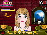 Frozen Anna Halloween Hairstyle free online game. Style Princess Anna's hair with spooky themes and accessories for the holiday party.