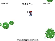 Snowboard Challenge Multiplication free math game online