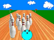 Uncle Jeesup's Lawn Bowling game screenshot showing a bowl rolling toward the jack on a green lawn