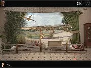 Screenshot of History Museum Escape game showing an ornate room with ancient artifacts and a large, glowing pearl on display.