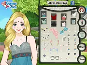 Unique Face Painting online game, free dress up and makeup game, masquerade party face designs, PlayArcadeHub