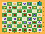 Screenshot of the Knight's Tour logic puzzle game showing a chess knight piece on a board with collectible stones.