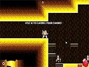 Play Barbarium free online side-scroller action game with sword and pistol combat