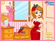 Party All Night Makeup dress up game featuring a glamorous girl ready for a night out in a stylish dress
