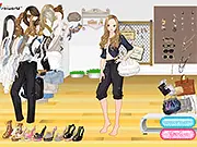 Play The New Trend Editor online dress-up game, selecting chic, low-key fashion and accessories for a magazine editor