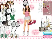 Korean Tennis Beauty Dress Up free online fashion game outfit screenshot