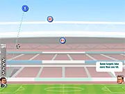 Sports Heads Football Shot Training online free game - 30 levels of target shooting fun - practice football skills
