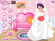 Play Hawaii Wedding Dress Up online, free beach wedding game, beautiful bridal gown, Melisa wedding accessories