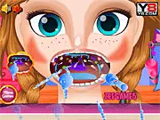 Princess Anna Throat Doctor free online game, play doctor simulation game, treat Princess Anna's sore throat