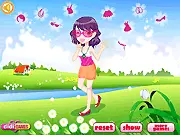 Cutie Little Girl Dressup free online game, play fashion dressup for girls, trendy kids outfits online