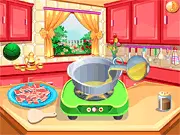Play Cooking Spaghetti Maker free online game preparing Italian pasta and sauce