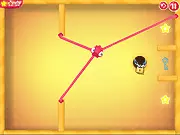 Jelly Lam free online puzzle game, stretching a colored jelly character to collect stars, physics-based adventure game