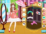 Autumn Lolita Princess dress up game online, free Japanese fashion game, Lolita style doll dress-up, cute frilly clothes game