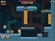 The Last Dinosaurs free online sidescroller shooter game featuring a dinosaur with a gun