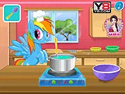 Rainbow Dash Cake Cooking Free Online Game on PlayArcadeHub
