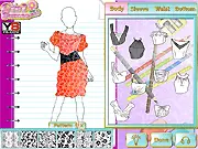 Play Fashion Studio Bridesmaid Dress online, design wedding dress, create custom outfit, free dress-up game